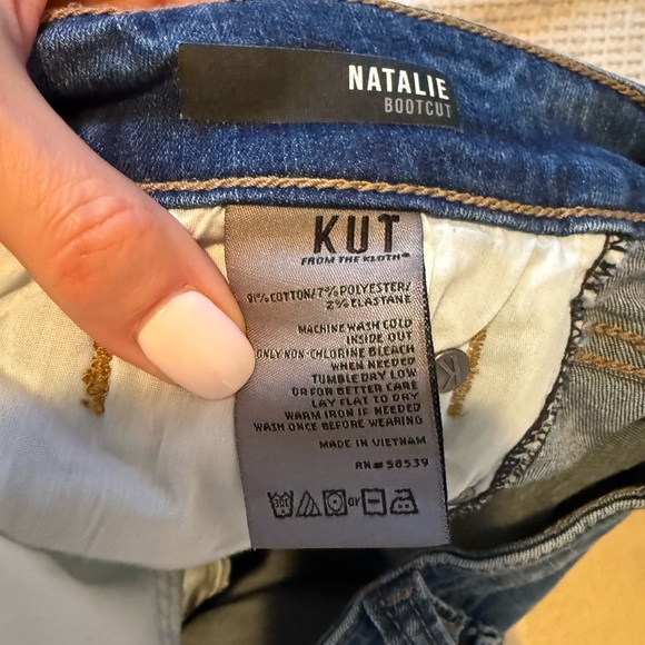 Kut from the Kloth Natalie High Rise Bootcut Jeans in Studious size 2 - Picture 6 of 7
